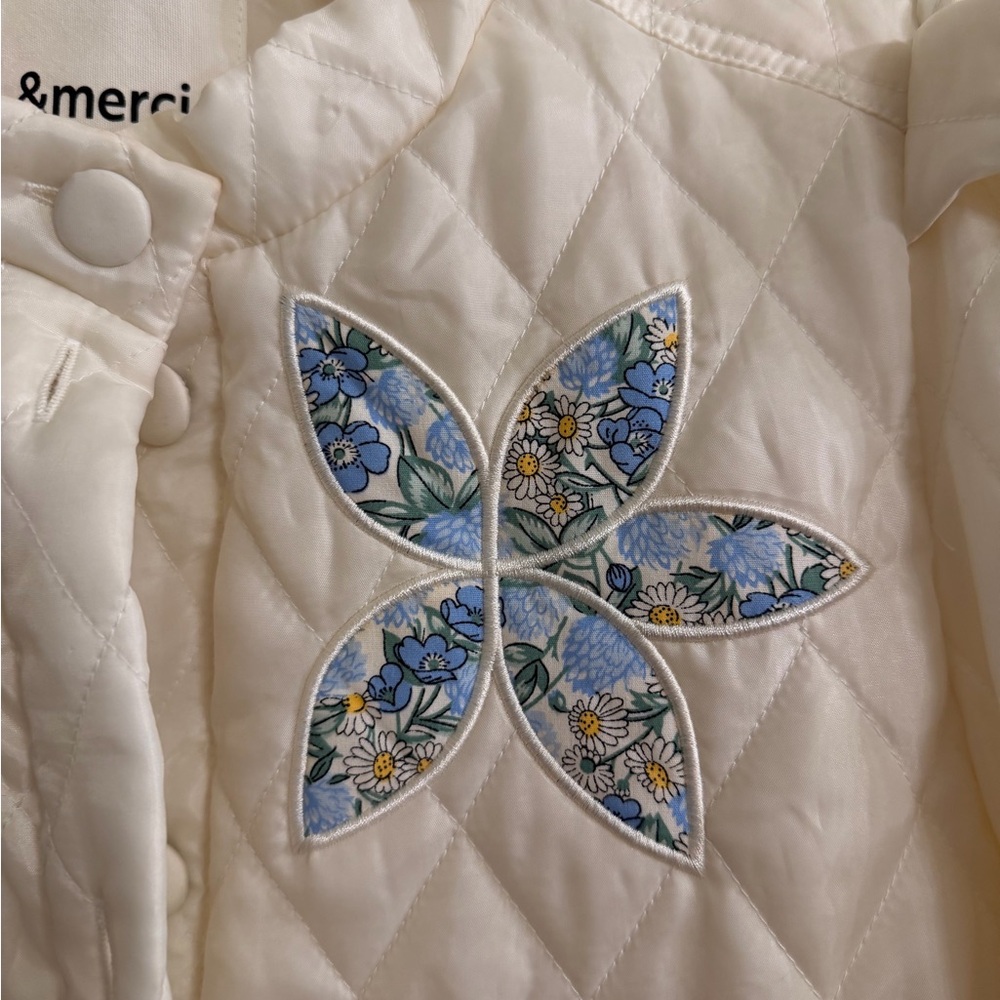 &Merci Floral Quilted Jacket - Picture 3 of 8